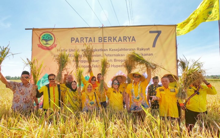 Ketua Umum Partai Berkaya Tommy Soeharto Di Kabupaten Cianjur Jawa Barat