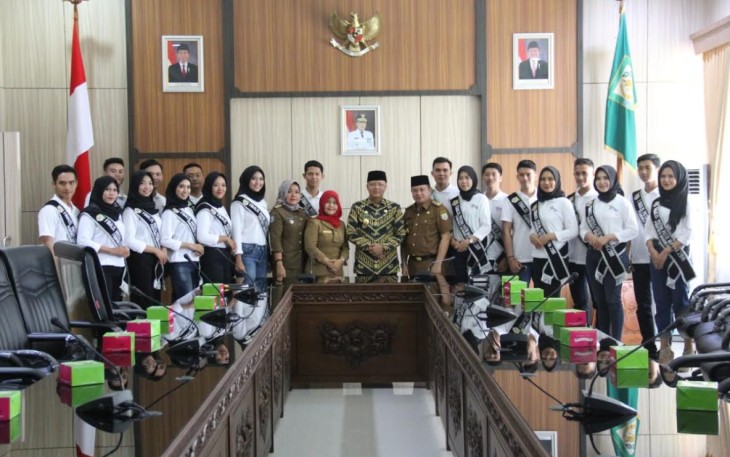 Finalis Putra-Putri Maritim Bengkulu Temui Gubernur