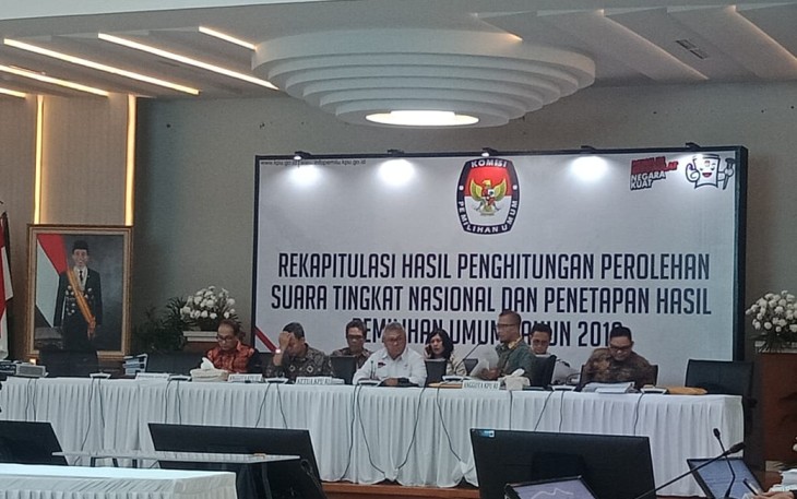 Ketua KPU RI Arief Budiman Dalam Rekapitulasi Tingkat Nasional 