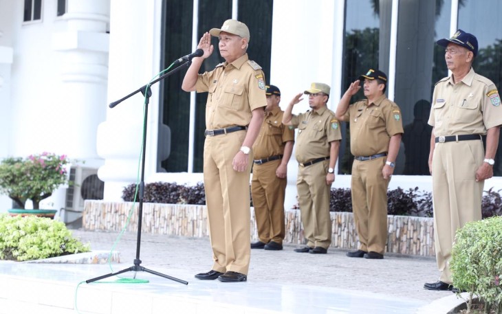 Pasca Libur Lebaran, Plt Bupati Asahan Pimpin Apel Gabungan