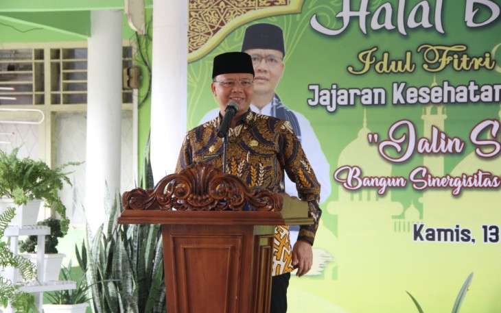 Gubernur Bengkulu Rohidin Mersyah Hadir Dalam Halal Bi Halal di Dinas Kesehatan Provinsi Bengkulu 