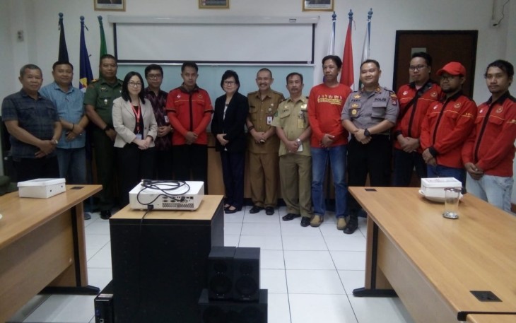 Usai sosialisasi Satgas TMMD Kronjo lakukan Pose Bersama