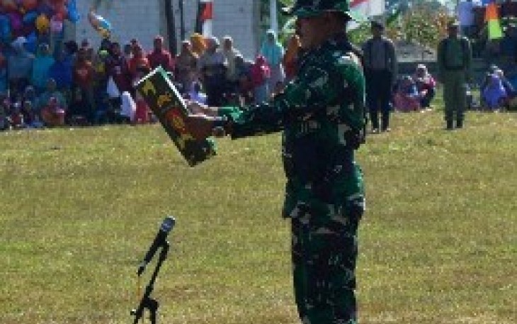 Dansatgas Ops TMMD Reguler 105 Kodim 0712 Tegal Kapten Infanteri Zaenal di Lokasi Desa Jatimulya