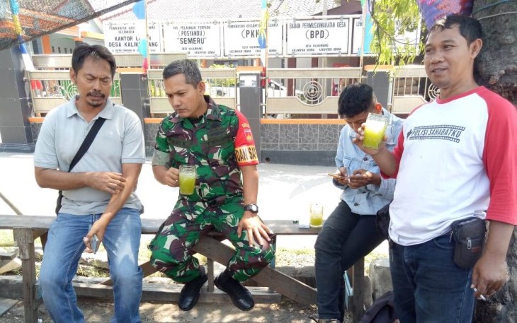Dandim berikan semangat 