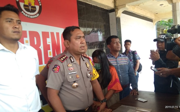 Polres Asahan saat gelar Pres Release terkait ibu yang tega buang bayinya sendiri ke sungai