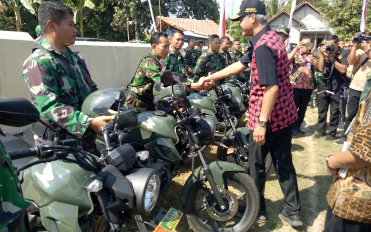 Gubernur Salami Prajurit Kodim Klaten