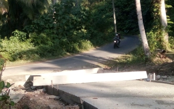 Dana Desa Pagar Dewa Bangun Jalan Rabat Beton