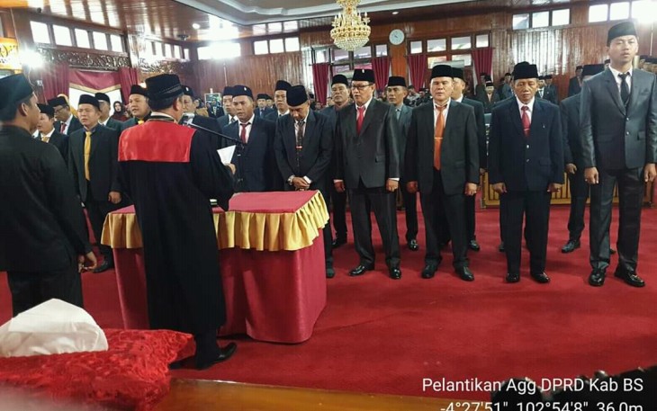 Pelantikan Anggota DPRD Kabupaten Bengkulu Selatan Periode 2019 2024 