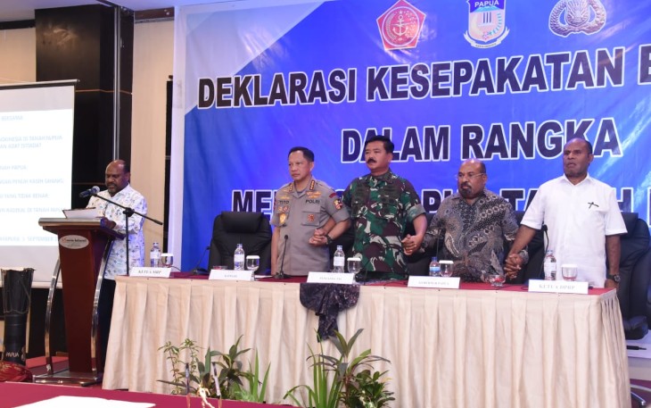 Panglima TNI bersama Kapolri Gagas Deklarasi Damai di Papua
