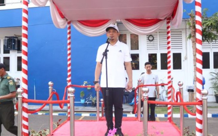 Wakil Wali Kota Bengkulu Provinsi Bengkulu Dedy Wahyudi Jadi Inspektur Upacara Peringatan Hari Olahraga Nasional