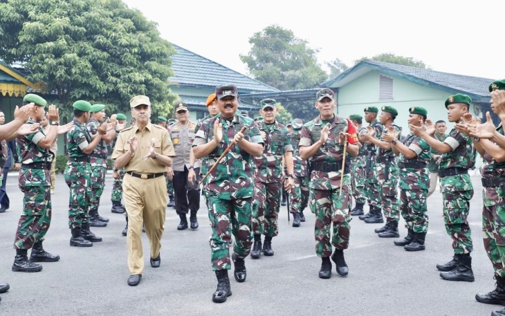 Kunjungan Kerja Panglima TNI Sambangi Makorem 031/Wirabima
