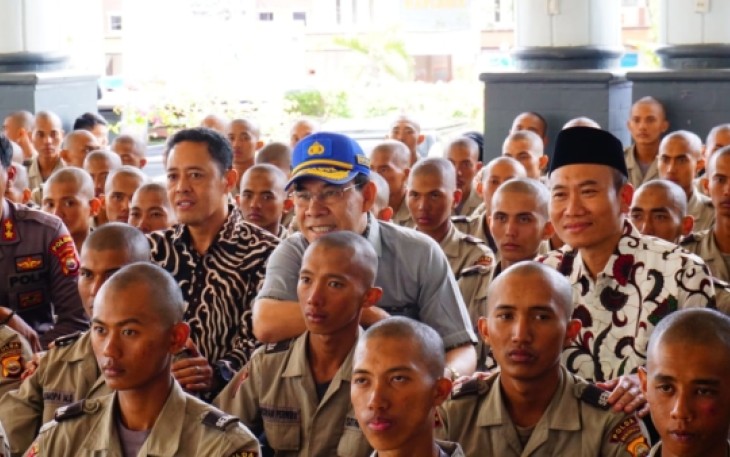 Bupati Rejang Lebong Ahmad Hijazi Terima Kunjungan 143 Siswa Siswa Pendidikan Pembentukan Bintara Polri SPN