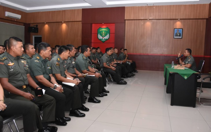 Dandim 0501/Jakarta Pusat Apresisasi Anggota Berprestasi