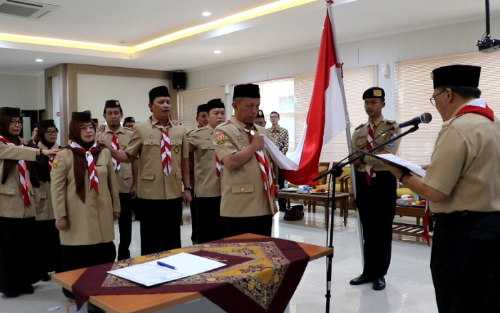 Mabigus Gerakan Pramuka UIN SGD Dilantik Wali Kota Bandung