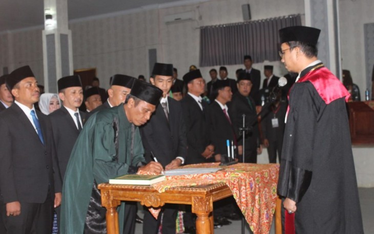 Paripurna Pelantikan DPRD Kabupaten Lebong 