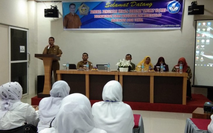 Kepsek SD dan SMP di Aceh Utara Ikut Pelatihan Penguatan Kompetensi