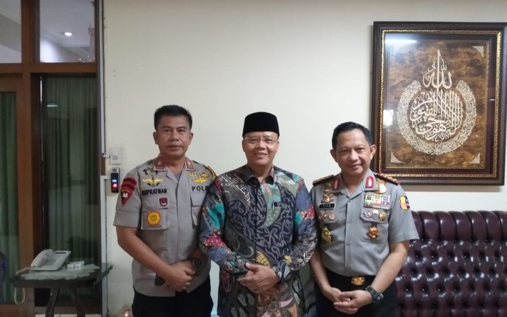 Kapolri bersama Gubernur Bengkulu dan Kapolda Bengkulu