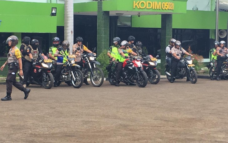 Dandim 0502/JU dan Kapolres Metro Jakarta Utara Pimpin Patroli Skala Besar