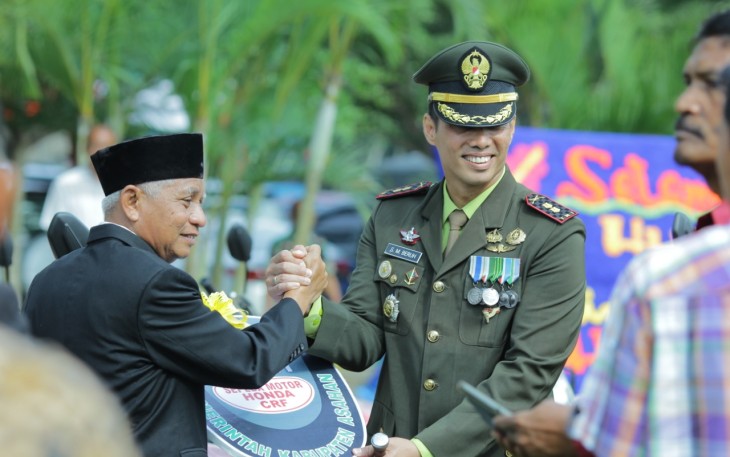 Dandim 0208 Asahan saat bersama Bupati Asahan Surya