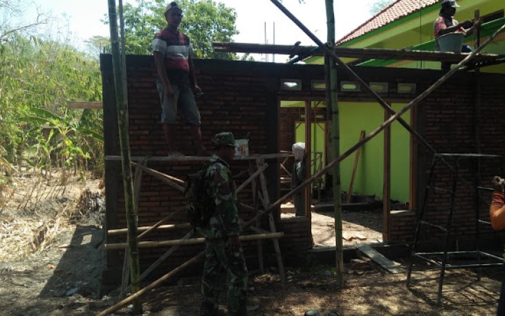 TMMD Kodim Klaten Bangun TPA di Masjid AL Mujahidin