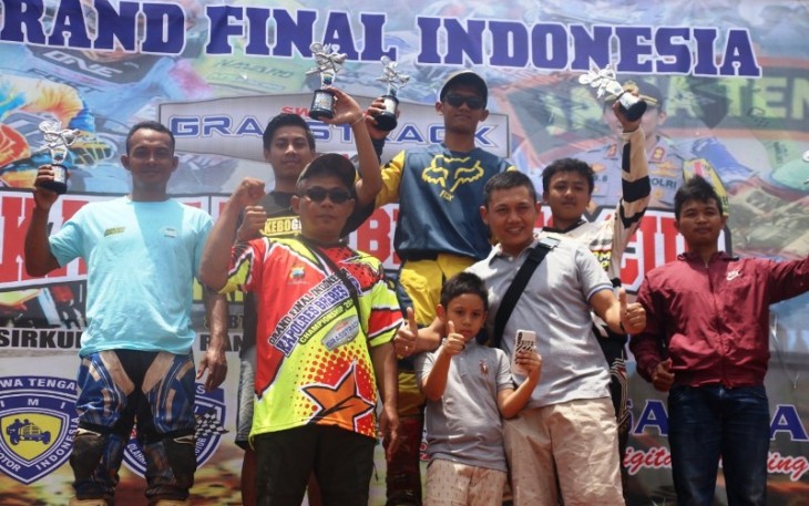 Mini Moto 12 Tahun Ikuti Ajang Grastrack Kapolres Brebes Cup 2019