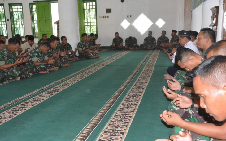Do'a Bersama Anggota Kodim 0713 Brebes Sambut Tahun Baru 2020