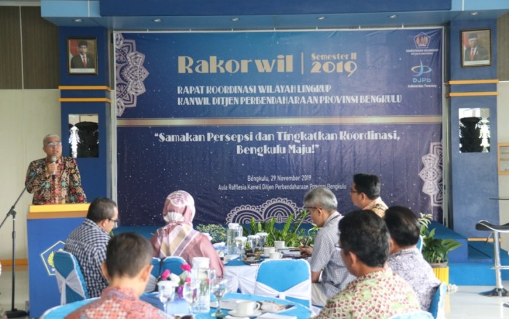 Kanwil Ditjen Pembendaharaan Provinsi Bengkulu Gelar Rakorwil 