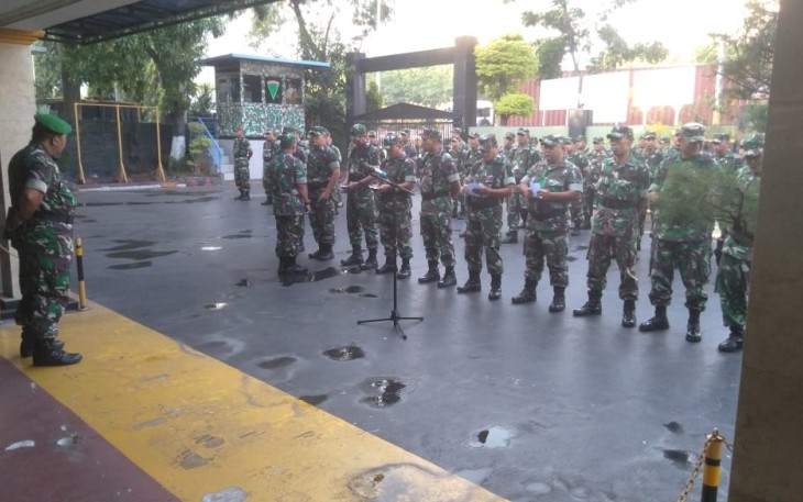 Prajurit Kodim 0503/JB Laksanakan Minggu Militer