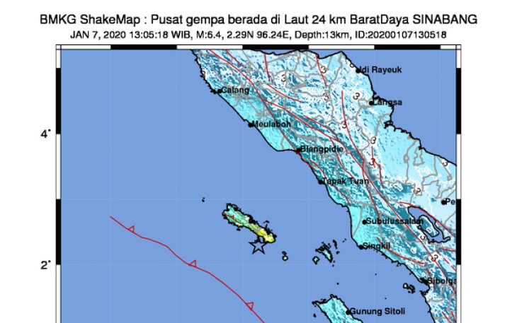 Gempa Sinabang