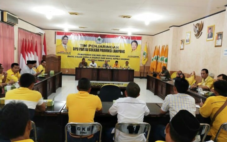 DPD Partai Golkar Lampung Gelar Rakor Tim Penjaringan