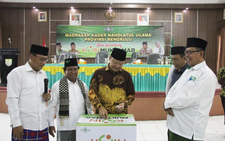 Gubernur Bengkulu Rohidin Mersyah Saat Menghadiri Sekaligus Membuka Secara Resmi Madrasah Kader Nahdlatul Ulama Pengurus Wilayah Provinsi Bengkulu 