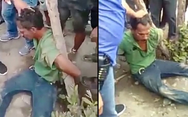 Pelaku perampokan saat sempat menjadi bulan-bulanan Warga