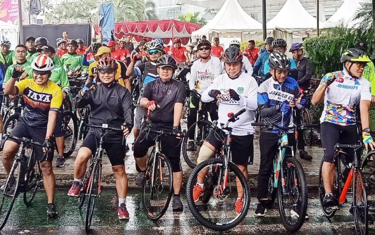 Dandim 0510/Trs Laksanakan Goes Sepeda Bersama Kasdam Jaya/Jayakarta 