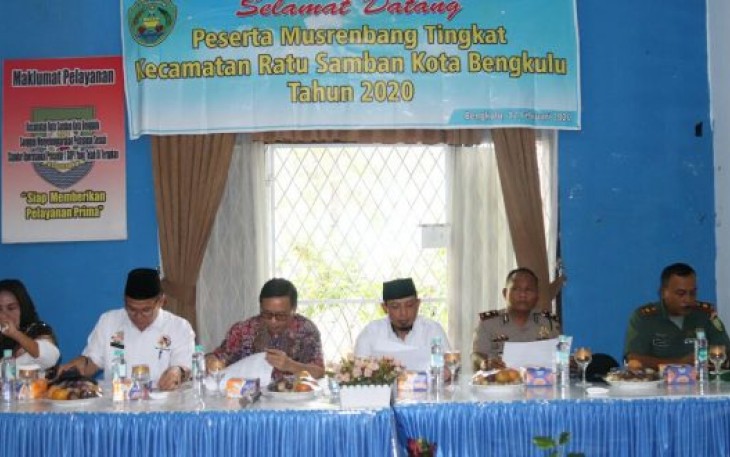 Wakil Wali Kota Bengkulu Dedy Wahyudi Hadiri Musyawarah Rencana Pembangunan Tingkat Kecamatan di Kecamatan Ratu Samban 