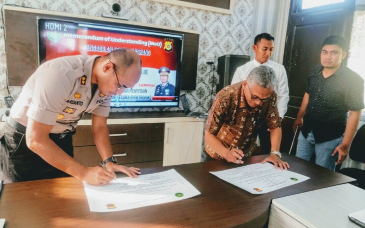 Polres Simeulue Bersama PN Sinabang Buat Inovasi Aplikasi Om Tampan