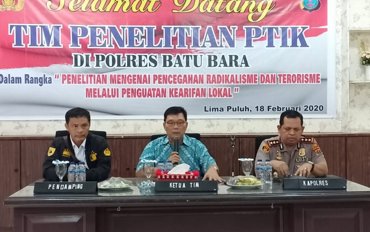 Kapolres Batu Bara Terima Tim Peneliti Pusat Studi Terorisme dan Radikalisme