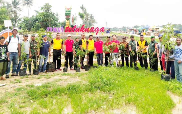 Koramil 01/Teluk Naga Laksanakan Penanaman Pohon