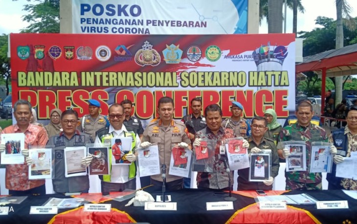 Press Conference Pelaku Hoaks Virus Corona via Medsos