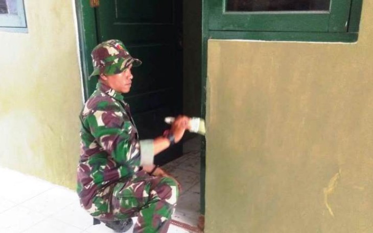 Satgas TMMD Reguler Pekalongan Finishing TPQ At Taqwa Pantirejo