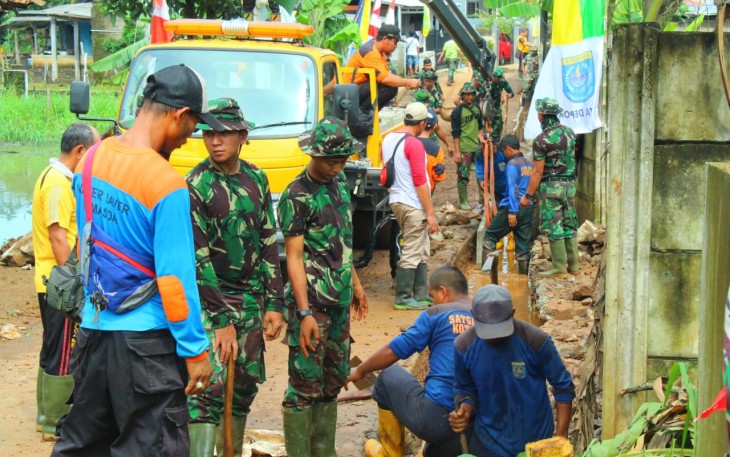 Satgas TMMD Telah Pasang U Ditch Sepanjang 50 Meter Jl. H. Muhari