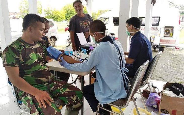 PMI Pekalongan Gelar Donor Darah di Non Fisik TMMD Reguler Pekalongan