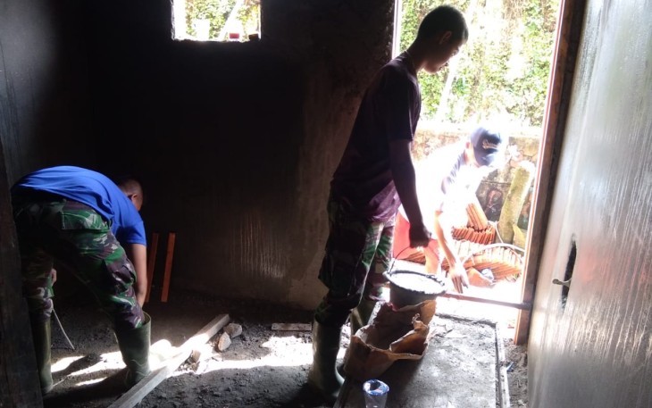 Satgas TMMD 107 Kodim 0508/Depok Lanjutkan Pengerjaan Sasaran Fisik