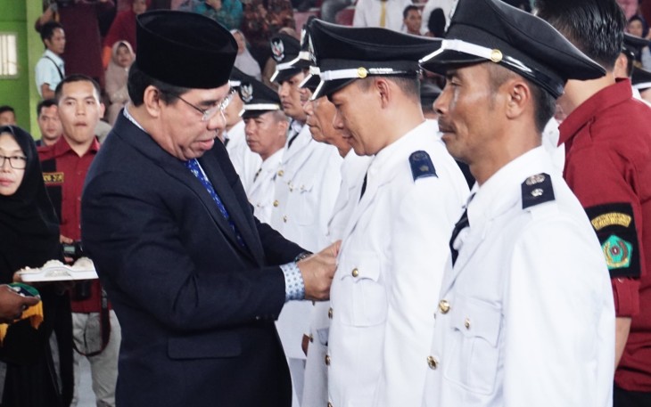 Bupati Rejang Lebong Melantik 56 Kepala Desa Terpilih Dalam Pilkades Serentak Gelombang III 