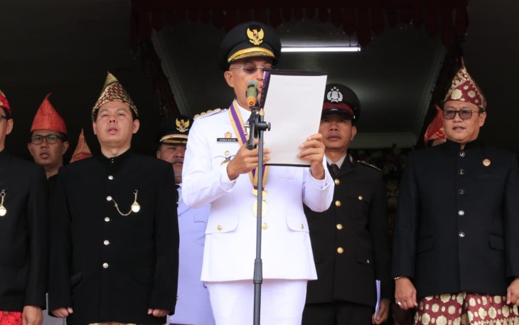 Bupati Bengkulu Selatan Gusnan Mulyadi Jadi Inspektur Upacara Perigatan Hari Ulang Tahun ke-71 Tahun 