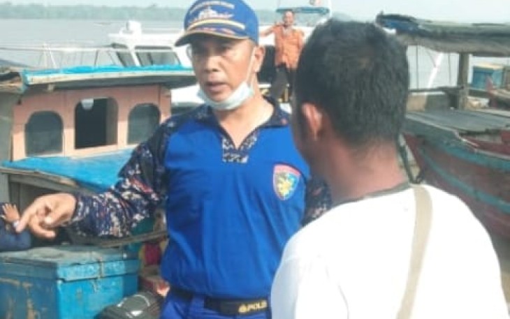 Kasat Polair saat berikan imbauan