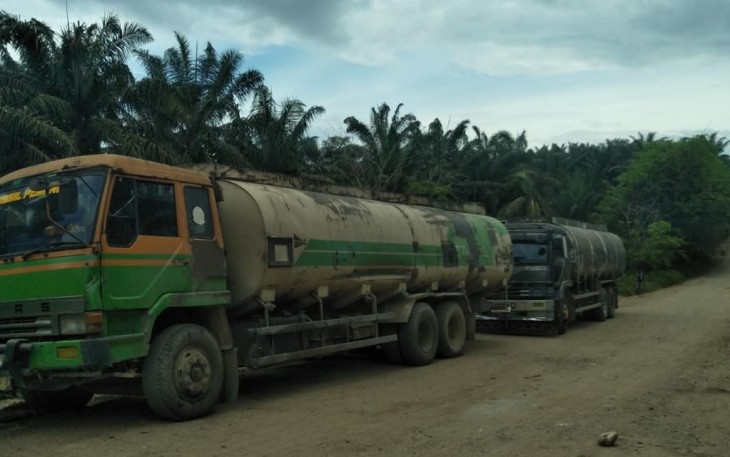 2 Truk Diamankan Polres Kampar