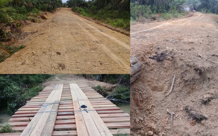 Jalan Desa Sepanjang 4 Km yang diperbaiki