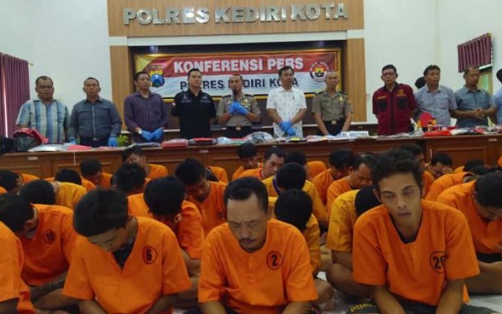 Pelaku kejahatan diwilayah hukum Polres Kediri