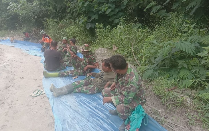 Keakraban Para Satgas Pra TMMD Simalungun
