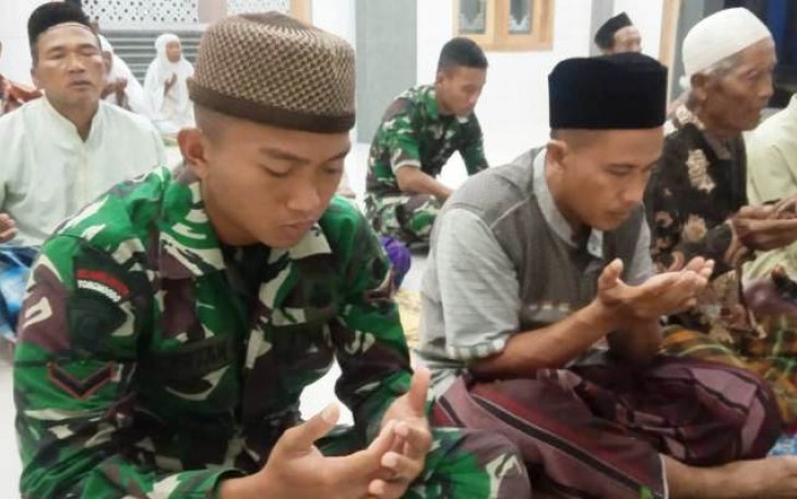 Masjid Desa Pantirejo Pekalongan Makin Ramai Dengan Adanya Satgas TMMD